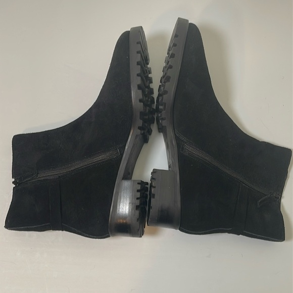 Talbots Black Suede Boots Size 10.5 - Picture 4 of 8